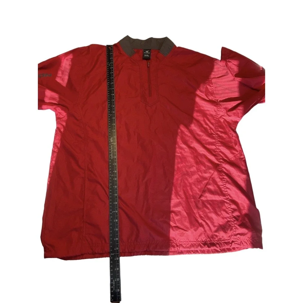 Men's Easton Pullover 1/4 Zip Size XXL‎ Long Sleeve Pullover Red Drawstring